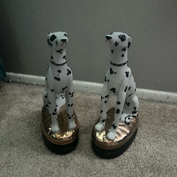 Vintage Hand Paintes Stanfordshire Dalmatian Dog Figurines